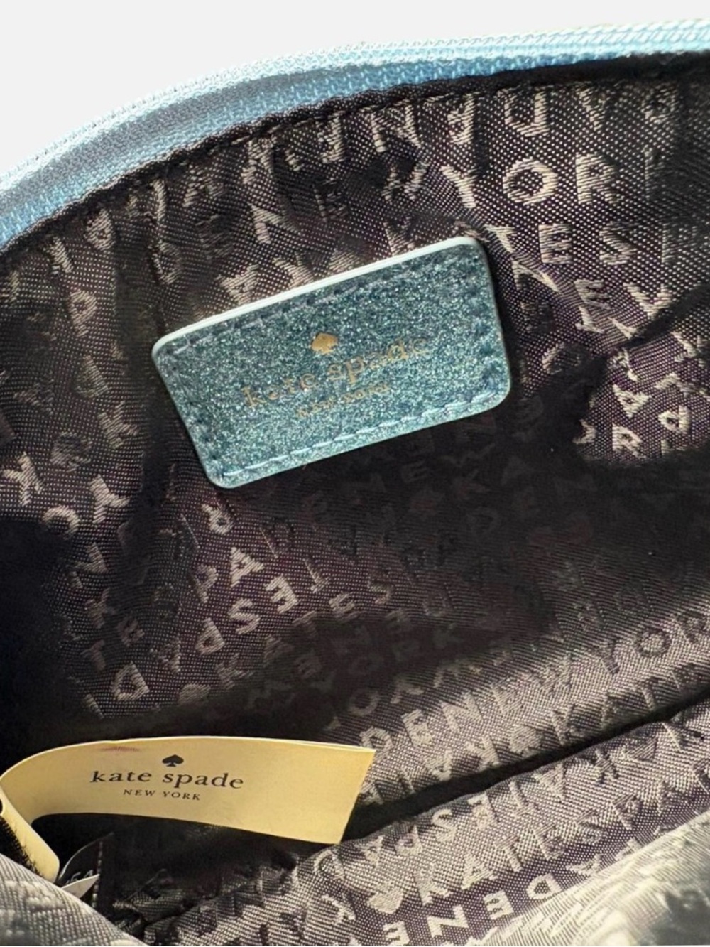 kate spade Glitter Wristlet in Teal Blue - Picture 3 of 3